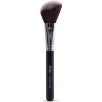 Nanshy Large Angled Contour Makeup Brush Synthetic Taklon Contouring Minerals Powders Bronzer Cosmetic (Onyx Black)