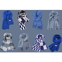 Blue Checked Scarf - 8 Designs!