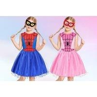 Kid'S Spider Man Superhero Inspired Costume With Mask