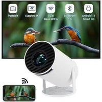 Portable Mini 4K 1080P Smart Projector - White Or Black