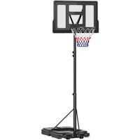 Outdoor Basketball Hoop And Stand With 10-Level Adjustable Height