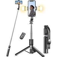 3-In-1 Dual Light Ring Light Tripod Selfie Stick