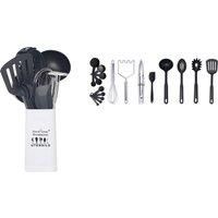 19-Piece Kitchen Utensil Set With Holder - Whisk, Spatula & More!