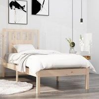 Bed Frame Solid Wood 90x190 cm Single