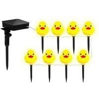 Solar Outdoor Yellow Duck String Lights!