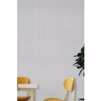 Grey Textured Striped Vinyl Wallpaper Roll