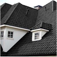 Black Golan Tiles Stone Coated Metal Roofing 5pcs