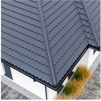 Grey Half Round Ridge Tile Stone Coated Metal Roofing 10pcs