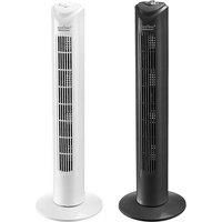 32-Inch Oscillating Tower Fan - Black Or White