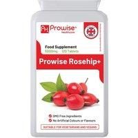 Rosehip Health+ 5000mg 120 Vegetarian & Vegan Tablets | High Strength Rosehip Tablets Supplements - UK Manufactured | GMP Standards by Prowise Healthcare