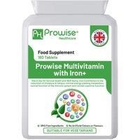 Multivitamin & Iron 180 Tablets ( 6 Months Dose ) Immune Support - One A Day Multi-vitamin Supplement – UK Manufactured | GMP Standards by Prowise Healthcare - Suitable For Vegetarians