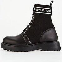 Love Moschino Logo Military Boot