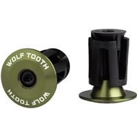 Wolf Tooth Components Alloy Bar End Olive, One Size