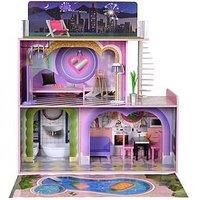 Olivia's Little World Kids Wooden Doll House 3 Floors & 16 Accessories TD-13616A