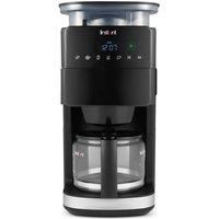 Instant Grind and Brew Bean to Cup Coffee Maker, 24 Hour Programmable Filter Coffee Machine, Reusable Filter, Glass Carafe, Digital Display - 4-10 cup Customisable Brewing & Automatic Bean Grinder