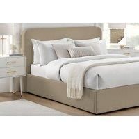 Latte Boucle Bed Frame - 5 Sizes, Optional Ottoman