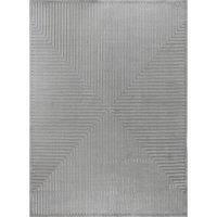 Surya Lenox Rug Bedroom, Living Room, Dining Room, Hallway - Modern Boho Rug with Geometric Pattern - Soft Scandinavian Living Room Rug Oriental - Carpet 160 x 220 cm Large Rug Grey