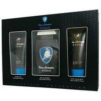 LAMBORGHINI ACQUA GIFT SET 125ML EDT + 100ML SHOWER GEL + 100ML AFTERSHAVE BALM