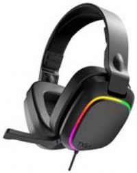 Gioteck TX5+ RGB Wired Headset Compatible with Switch, PS5, Xbox Series S |X, PC, Mobile – RGB Lighting – Flat Design – Passive Noise Cancellation – 3.5mm Jack