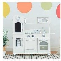 Teamson Kids Childrens Wooden Play Toy Kitchen - Fridge, Freezer & Oven