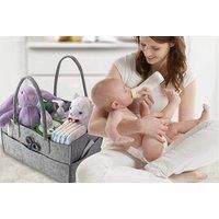 Grey Felt Baby Nappy Caddy & Organiser - 1 Or 2!