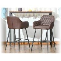 Set Of 2 Retro Bar Stools