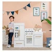 White Wooden Toy Kitchen by Toy Cooker Play Kitchen Set TD-12302WR