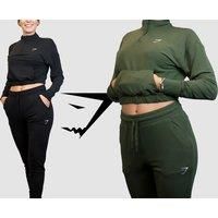 Women'S Gymshark Clothes - Charcoal Or Olive - Black