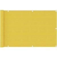 Balcony Screen Yellow 90x400 cm HDPE