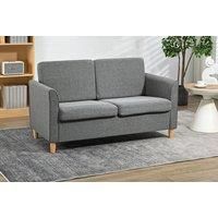 Modern Compact Two-Seater Sofa - Four Colours - Grey