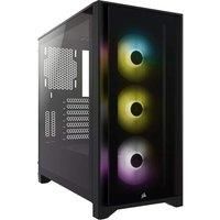 Corsair iCUE 4000X RGB Tempered Glass Mid-Tower Case - Black Mid Tower