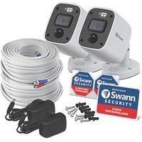 SWANN Enforcer SWPRO-4KMQBPK2 4K Ultra HD Add-on Security Camera Kit - 2 Cameras, White