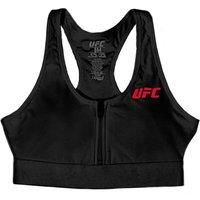 UFC Core Zip Front Sport Bra, Color- Black, Color- black, Size- M, Size- medium, Size- M, Size- M, Size- M, Size- M, Size- M