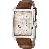 Avenue of America's SS Case, Silver Dial, Genuine Italian Handmade Leather Strap