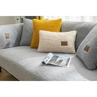 70X70 Fleece Sherpa Sofa Cover In 6 Colours - Yellow