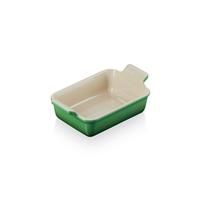 Le Creuset 19cm Stoneware Heritage Rectangular Dish Bamboo Green