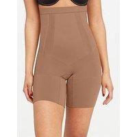 Spanx Oncore High Waisted Mid Thigh Short - Firm Control - CafÉ Au Lait