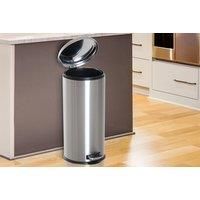 30L Stainless Steel Family Foot Pedal Bin