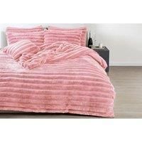 Teddy Fleece Jumbo Corded Duvet Cover & Pillow Set - 4 Sizes & 4 Colours