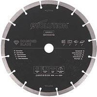 Evolution (PD230SEG-CS) - 230 mm Premium Multi Material Diamond Blade For Disc Cutters - Faster Cutting and Longer Blade Life - Ideal for Cutting Brick, Roof Tile, Paving, Reinforced Concrete and More