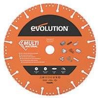 Evolution (MD230SEG-CS) - 230 mm Multi Material Diamond Blade For Disc Cutters - Superior Quality Diamonds - Segmented Rim Removes Debris From Cut - Ideal for Cutting Metal, Brick, Tiles and Plastic