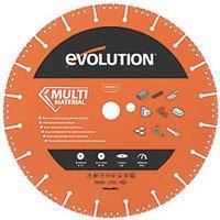 Evolution (MD300SEG-CS) - 300 mm Multi Material Diamond Blade For Disc Cutters - Superior Quality Diamonds - Segmented Rim Removes Debris From Cut - Ideal for Cutting Metal, Brick, Tiles and Plastic