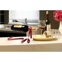 Floating Wine Bottle Holder - Black Or Red