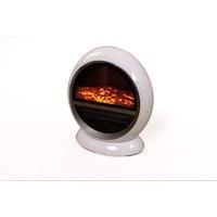 1500W White Ceramic Free-Standing Electric Fire Heater