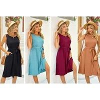 Women'S Midi Summer Dress - 5 Colours - Black