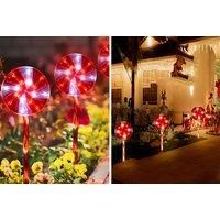 Christmas Candy Lollipop Solar Stake Lights - 2 Options!