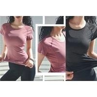 Women'S Quick-Dry Breathable Mesh Fitness Top - 4 Uk Sizes & 5 Colours! - Red