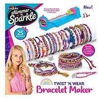 CRA-Z-ART Shimmer N Sparkle Twist N Wear Fashion Maker Bracelet Maker Friendship Bracelet Craft kit for Kids Jewellery Making Sets Birthday Gifts for Girls