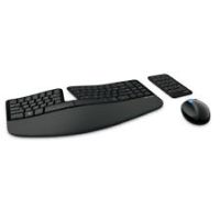 Microsoft Wireless Sculpt Ergonomic Desktop Keyboard & Mouse Black