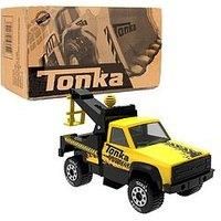 Steel Classics Tow Truck, Tonka, Basic Fun, 06117, Kids Construction Gift Toys for Boys & Girls, Vehicle Toys for Creative Play, Motor Skill Development, Yellow-Black, Suitable for Children Aged 3+